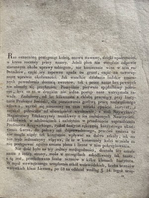 REPRÉSENTATION PUBLIQUE PAR LES ÉLÈVES DU LYCÉE DE VARSOVIE 1828