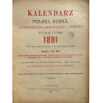KALENDARZ KRAKOWSKI 1891