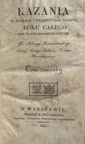 KORZENIEWSKI - KÁZÁNÍ 1825 PĚKNÝ VÝTISK.