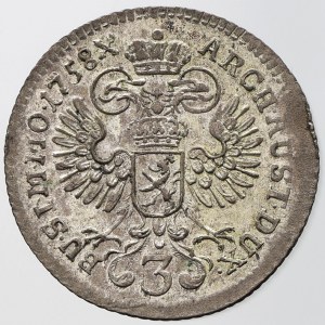 3 krejcar 1758 Praha