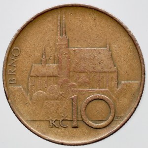 10 Kč 1993 var. malé Kč. Znalecký posudek přiložen