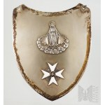 II RP Commemorative Plaque of the 14th Cavalry Lancers Regiment for Colonel Godlewski - (Buszek Lviv)