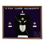 II RP Commemorative Plaque of the 14th Cavalry Lancers Regiment for Colonel Godlewski - (Buszek Lviv)