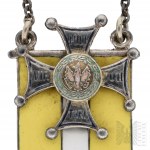 II RP Badge of Honor pennant with Virtuti Militari Officers of the 14th Cavalry Lancers Regiment - Jan Knedler