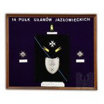 II RP Badge of Honor pennant with Virtuti Militari Officers of the 14th Cavalry Lancers Regiment - Jan Knedler