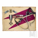 II RP/PSZnZ Set after Rotmistrz Marian Szendzielarz - 20th Lancers Regiment, 10th Hussars Regiment.