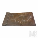 II RP Unique Bronze Placket - Lieutenant Stanislaw Balanda, Ministry of Military Affairs 1918/19.
