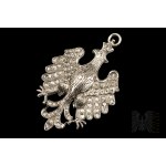 Luxury Polish Jagiellonian Eagle Patriotic Palladium and Diamonds.
