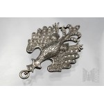 Luxury Polish Jagiellonian Eagle Patriotic Palladium and Diamonds.