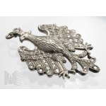 Luxury Polish Jagiellonian Eagle Patriotic Palladium and Diamonds.