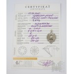 Luxury Polish Jagiellonian Eagle Patriotic Palladium and Diamonds.