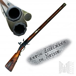 19th Century Rock Rifle of the Werder type made by Anton Zizelmann in Nysa (Neisse) Silesia