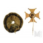 19th Century - Miniature of the Gold Cross of the Virtuti Militari 1830/31 or 1863/64.