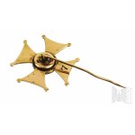19th Century - Miniature of the Gold Cross of the Virtuti Militari 1830/31 or 1863/64.