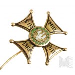 19th Century - Miniature of the Gold Cross of the Virtuti Militari 1830/31 or 1863/64.