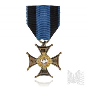 PSZnZ Silver Cross Virtuti Militari (9021) - Battle of Montbard 1940, Lancer Volunteer Stanislaw Jablonski 10.Armored Cavalry Brigade.