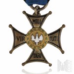 PSZnZ Silver Cross Virtuti Militari (9021) - Battle of Montbard 1940, Lancer Volunteer Stanislaw Jablonski 10.Armored Cavalry Brigade.
