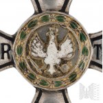 PSZnZ Silver Cross Virtuti Militari (10004) - Battle of Monte Cassino (Hill 593) , Stanislaw Kica ,2nd Rifle Battalion of the 3rd Carpathian Rifle Division