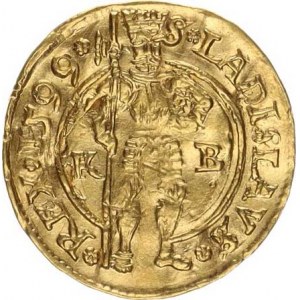 Rudolf II (1576-1611), Ducat 1599 KB Husz 1002 3,406 g, corrugated