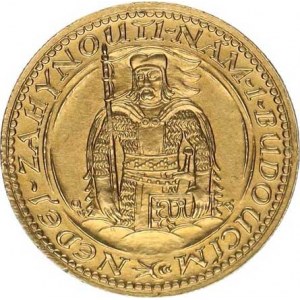Československo, období 1918 - 1939, Dukát 1927 - sv.Václav /25 774 ks/ 3,489 g
