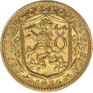 Tschechoslowakei, 1918 - 1939, Dukat 1936 - St.Wenzel /14 566 Stück/ 3,452 g