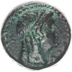 Egypt - Ptolemaios V. Epiphanes (204-180 př. Kr.), AE 17, hlava Kleopatry vpravo, opis / orel s mír