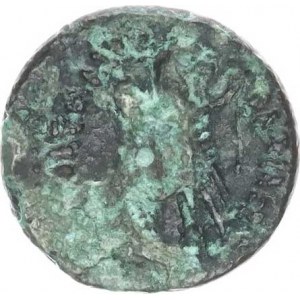 Egypt - Ptolemaios V. Epiphanes (204-180 př. Kr.), AE 17, hlava Kleopatry vpravo, opis / orel s mír