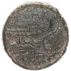 , Anonym (211-208 př. Kr.), Triens 24 mm 12,14 g; Hlava Minervy na