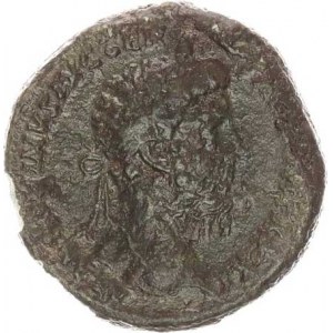 Marcus Aurelius (161-180), As (z let 176-177), Stojící Pax drží roh hojnosti a zapaluje hrom