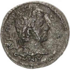 Caracalla (209-211), Denár, stoj.Serapis drží olivovou ratolest a kopí