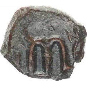 Constans II. (641-668), AE follis (16-18 mm), A: standing emperor holding scepter and globe / M