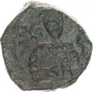 Alexius I. (1081-1118), AE Tetarteron (15-16 mm), Polopostava Krista čelně / císař čelně,