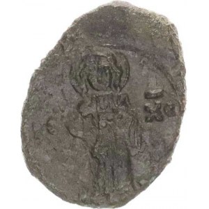 Jan II. Comnenos Porfyrogentos (1118-1143), AE 1/2 tetarteron, A: Stojící Kristus mezi IC-XC / R: P