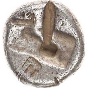 Achaemenid Empire, Xerxes II. - Artaxerxes II. (420-375 BC), Ag siglos 15,4 mm 5,45 g; A: Pers