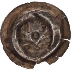 Václav II. (1278-1305), Brakteát střední C - 872 0,447 g, mírně vylom. kraj