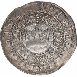 Václav II.(1278-1305), Pražský groš - var.: písmena C a D ve jménu panovníka nedoražená
