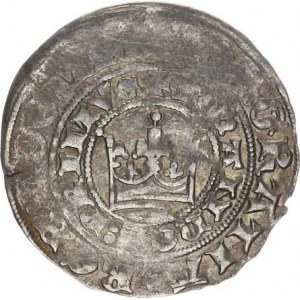 Jan Lucemburský (1310-1346), Pražský groš Smol. 14 3,549 g, část. nedor.