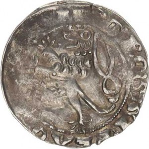 Jan Lucemburský (1310-1346), Pražský groš Smol. 14 3,549 g, část. nedor.