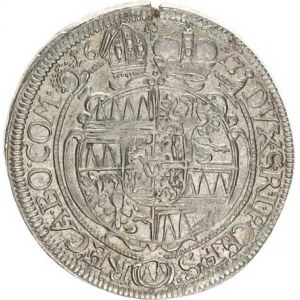 Olomouc, Karel II. Liechtenstein (1664-1695), VI kr. 1677 špice SV 347 B1/C1 var.: jiná arabeska na