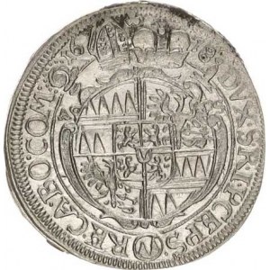 Olomouc, Karel II. Liechtenstein (1664-1695), VI kr. 1678 AS +špice SV 349 D2/C4 2,968 g, dr. flíče