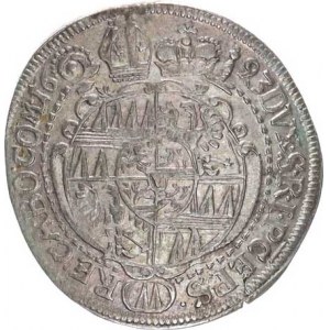 Olomouc, Karel II. Liechtenstein (1664-1695), VI kr. 1693 špice S-V 368