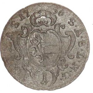 Salzburg - arcib., Zikmund III. (1753-1771), 1 kr. 1756 Probst 2362