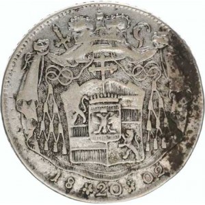 Salzburg - arcib., Hieronymus Colloredo (1772-1803), 20 kr. 1802 M, tmavá skvr.