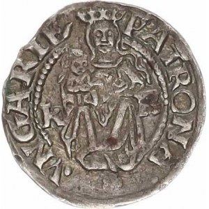 Ferdinand I. (1526-1564), Denár 1537 K-B Husz. neuvádí - PATRONA . * . VNGARIE