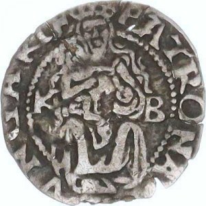 Ferdinand I. (1526-1564), Denár 1553 K-B var.: bez rozděl. zn. před datací 0,33 g