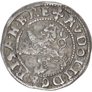 Rudolf II. (1576-1612), Malý groš 1581, Praha-Gebhart HN 7a minc. zn. volně, před j
