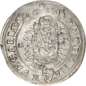 Leopold I. (1657-1705), XV kr. 1683 KB Hol.83.1,1 var.: minc. značka ve výši