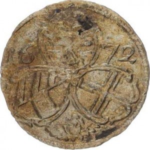 Leopold I. (1657-1705), 2 Pfennig 1672, Vídeň R 0,337 g