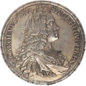Karel VI. (1711-1740), Tolar 1723, Štýrsko Graz (opis na hraně) R 28,381 g