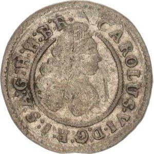 Karel VI. (1711-1740), Poltura 1730 PH Husz. 1631 RR 1,034 g